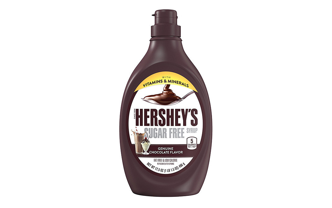 Hershey's Sugar Free Syrup Genuine Chocolate Flavor   Plastic Bottle  496 grams